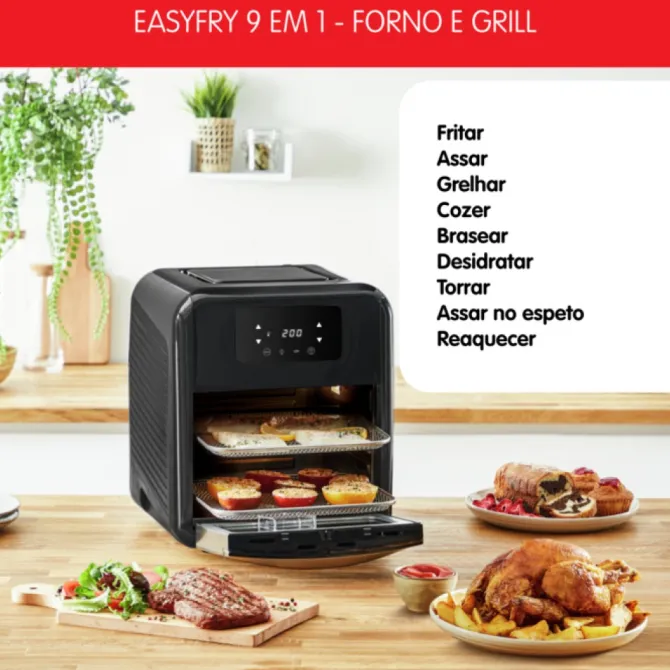 Easy Fry 9 Em 1 Forno E Grill